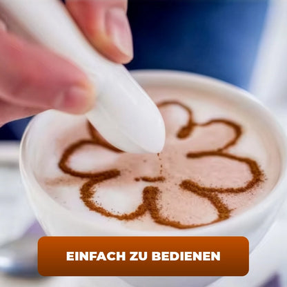 Elektrischer Latte Art Pen – Kreativer Milchkaffee- & Kuchen-Dekostift