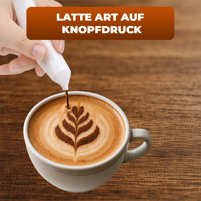Elektrischer Latte Art Pen – Kreativer Milchkaffee- & Kuchen-Dekostift