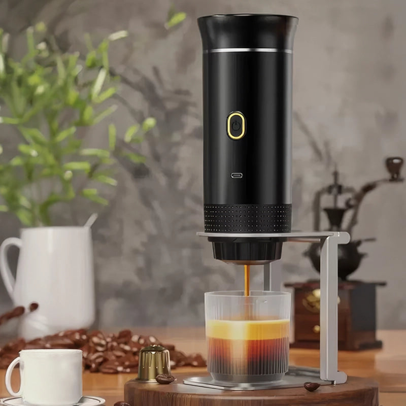 Tragbare Espressomaschine – Genieße perfekten Kaffee überall, kabellos & stilvoll